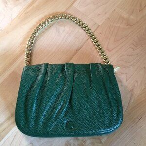 Small Green Evening Purse With Chain Strap